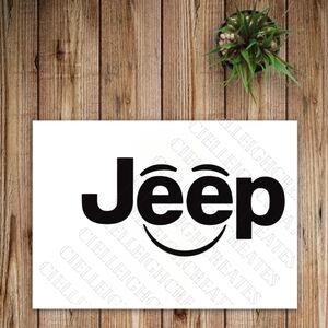 *2 for $20* Jeep Smiley Face Vinyl Decal Sticker Handcrafted